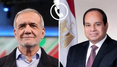 السيسي يؤكد لنظيره الإيراني رفض مصر الكامل للتصعيد الإسرائيلي