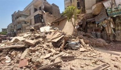 نجاة بأعجوبة.. إنقاذ مصابين من تحت أنقاض عقار شبرا المنهار