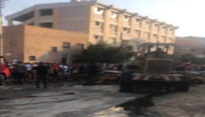 سائق شجاع ينقذ قرية مصرية من كارثة.. قاد شاحنة كتان مشتعلة بعيدًا عن الأهالي (صور)