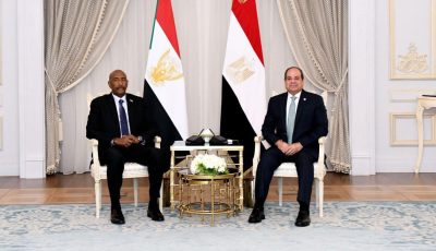 السيسي لـ البرهان: ندعم وحدة السودان وسيادته وأمنه واستقراره