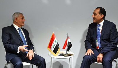 القضية الفلسطينية تتصدر مباحثات مدبولي والرئيس العراقي