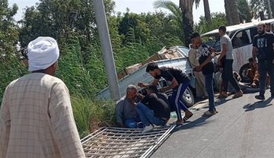 عاجل… مصرع وإصابة 16 شخصاً في حادث تصادم ميكروباص وربع نقل بالمنيا
