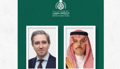 بن فرحان يبحث مستجدات الأوضاع بالمنطقة مع وزير الدفاع الإيرلندي