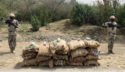 حرس الحدود بجازان يقبض على مخالفين لتهريبهما 280 كيلوجرامًا من القات المخدر