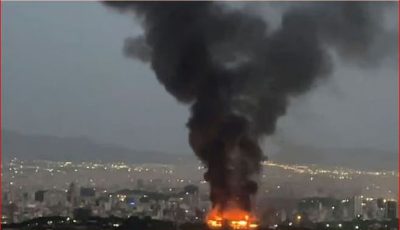 دوي انفجارات شديدة في مدينة بوشهر جنوبي البلاد