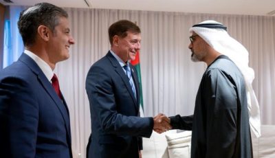 ولي عهد أبوظبي يناقش تطورات الملاحة الجوية مع رئيس «إمبراير» البرازيلية للطيران