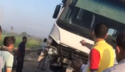 مصابون في تصادم نقل وأتوبيس على “إقليمي الشرقية”