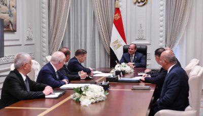السيسي وليخاتشوف يبحثان تطورات إنشاء المحطة النووية بالضبعة