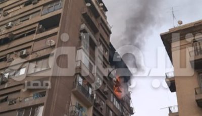 حريق يلتهم شقتين سكنيتين في الجيزة (فيديو وصور)