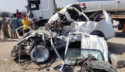 بـ1500 جنيه.. معاشات استثنائية لأسر ضحايا حادث المنوفية وسائق شاحنة البنزين
