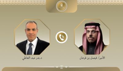 وزير الخارجية ونظيره السعودي يبحثان تنفيذ الخطة العربية لإعادة إعمار غزة