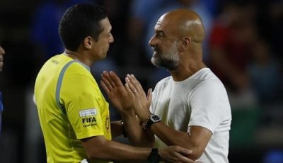 فقد إعصابه.. حكم مباراة الهلال ومانشستر سيتي يرفع ضغط غوارديولا (فيديو)