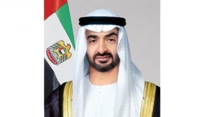 محمد بن زايد يستقبل الرئيس السوري أحمد الشرع