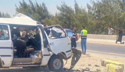 ارتفاع عدد ضحايا حادث الطريق الإقليمي الجديد لـ10 متوفين